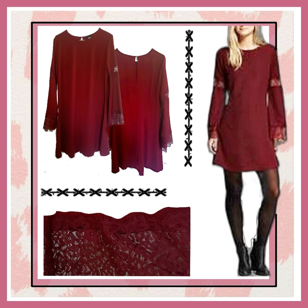 NWOT 🖤 Mossimo Bell Sleeve Shift Dress - Size: S
